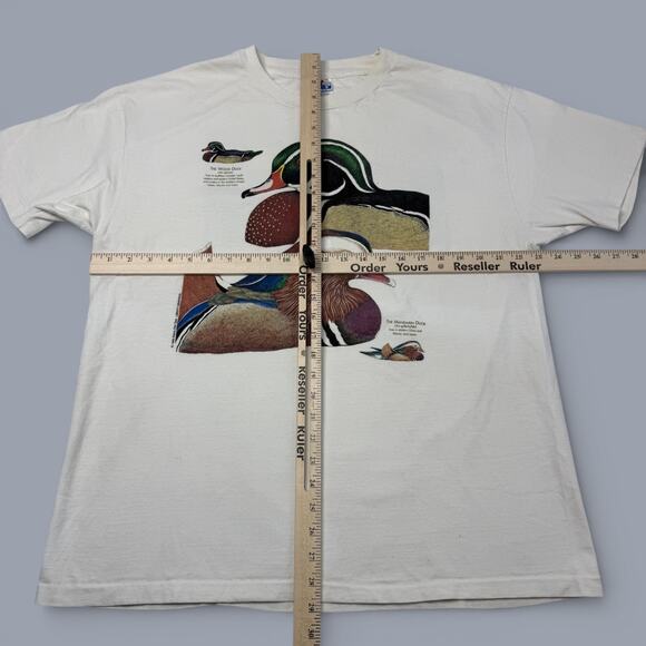 VTG 1994 Hanes Beefy TShirt Mens XL Duck Nature Wildlife 2 Sided Graphic USA - Picture 6 of 11